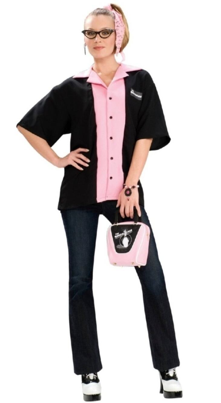 Queen Pins Bowling Shirt Women's Adult Halloween Costume Cosplay BOWLING SHIRT